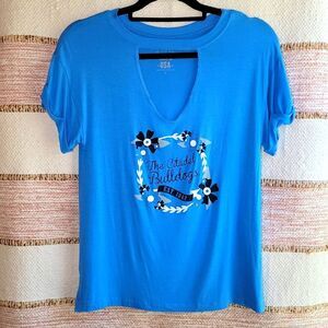 U-Trau / Women's Baby Blue The Citadel Bulldogs shirt size small